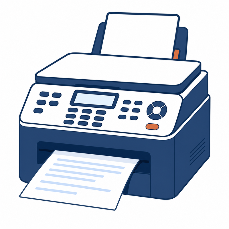 FAX・メール自動読み取りのイラスト